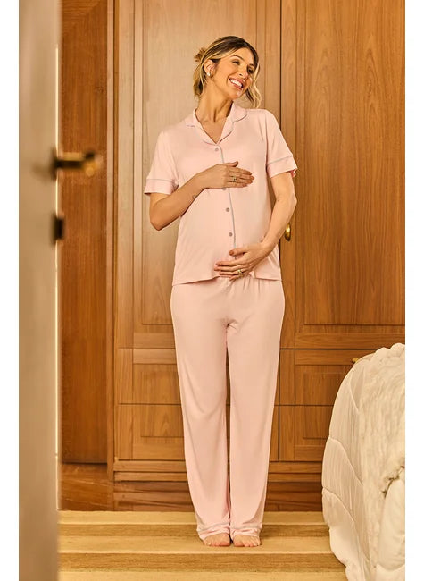 Pijama com Calça MC Rosa&Blu