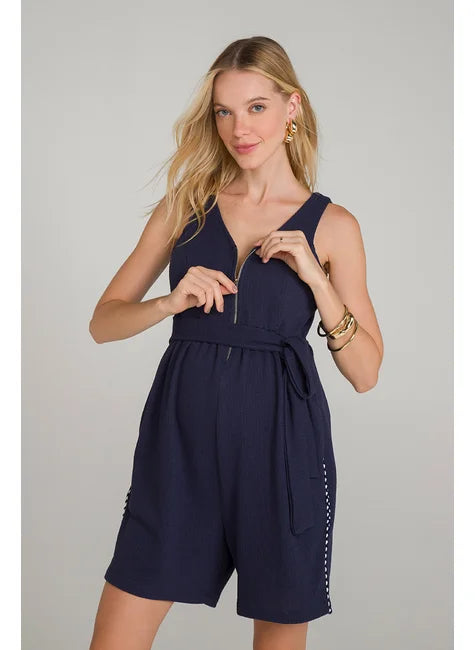 Macaquinho Malha Naturale Blu