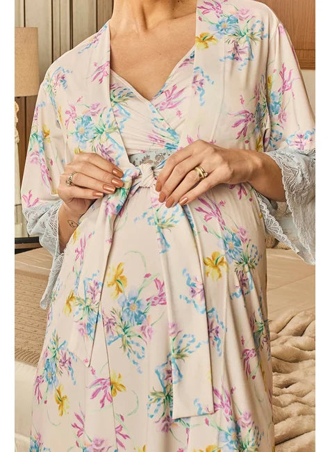 Camisola com Robe Estampa Delicate