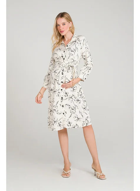 Vestido Chemise Estampa Ravena