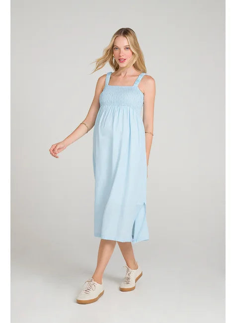 Vestido Midi Fresh com Lastex