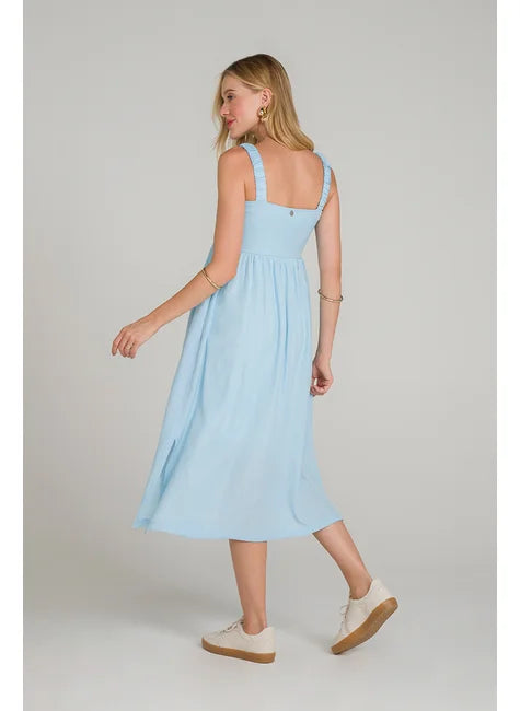 Vestido Midi Fresh com Lastex
