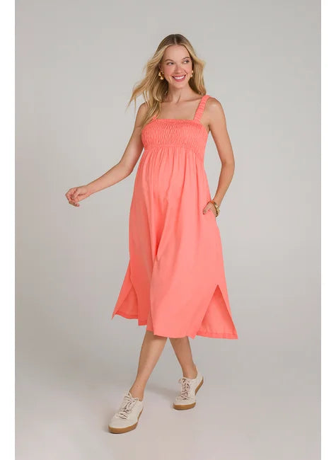 Vestido Midi Fresh com Lastex