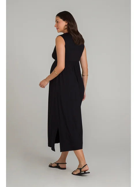 Vestido Malha com Abertura Lateral