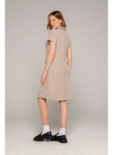 Vestido Tweed Caramel